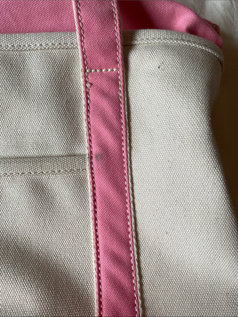 Lands' End medium tote long handles zip top - Picture 8 of 10